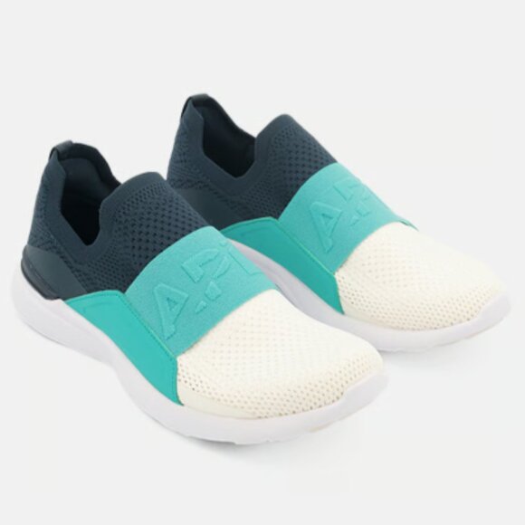 APL Techloom Bliss Slip On Training Shoes Green/White/Teal SZ 10 NEW - Picture 1 of 8